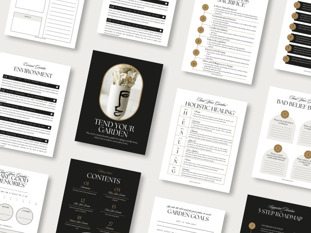 Tend Your Garden is the framework for changing your life by coaching company Growth and gold LLC